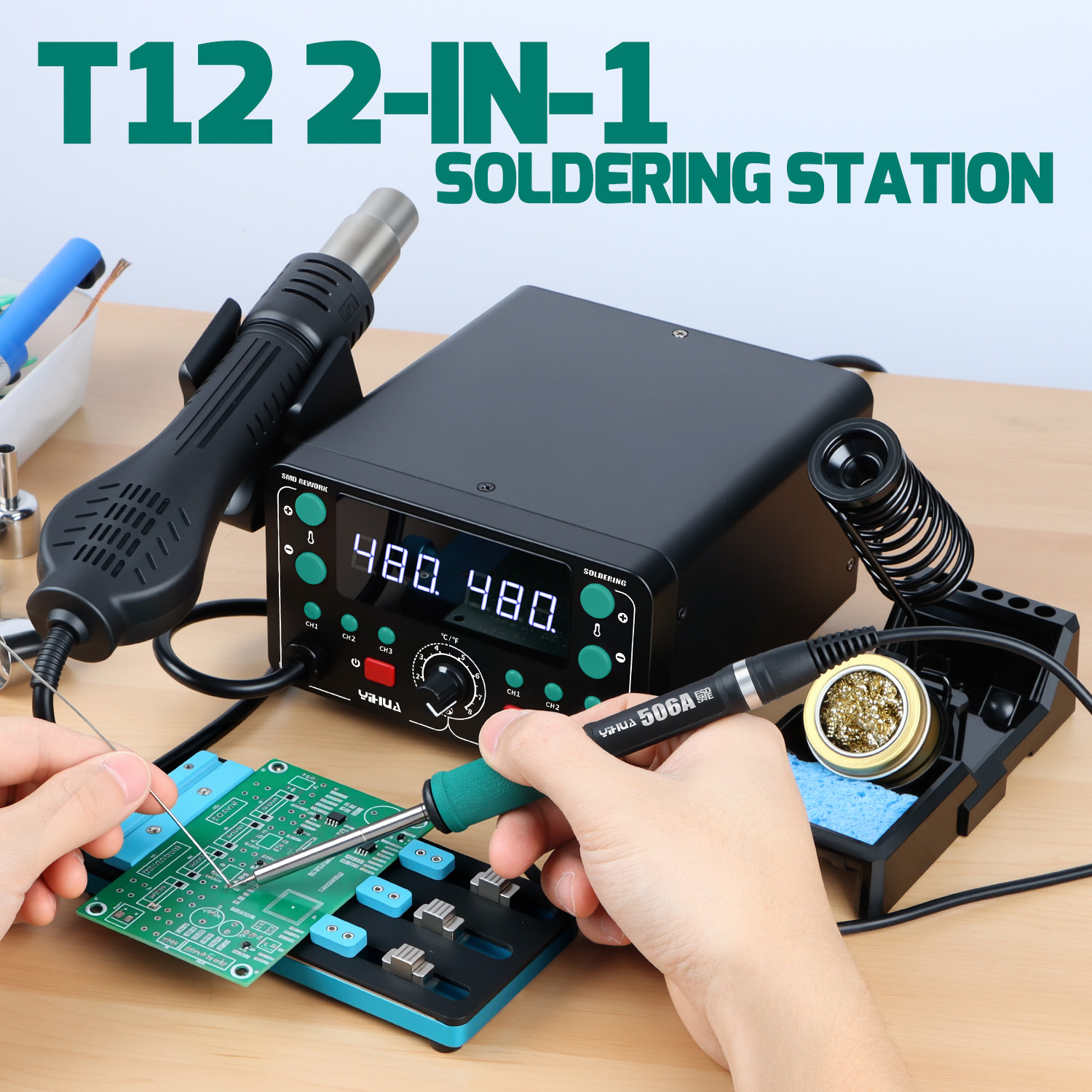 902D-IV 775W T12 Soldering Iro - Hot Air Rework Station T12 review and price