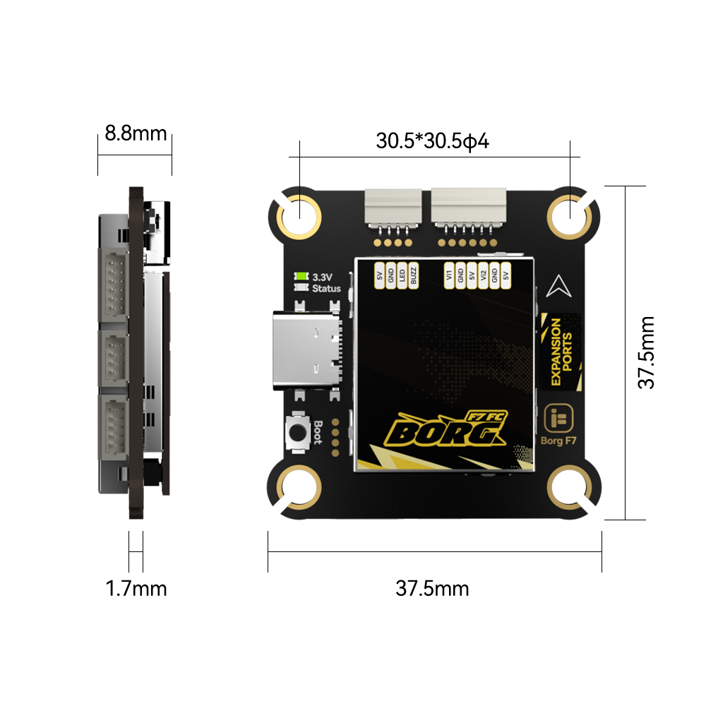 IFlight Borg F7 + Borg 60 ESC  - Fpv Flight Controller F7 Stack 60A review and price