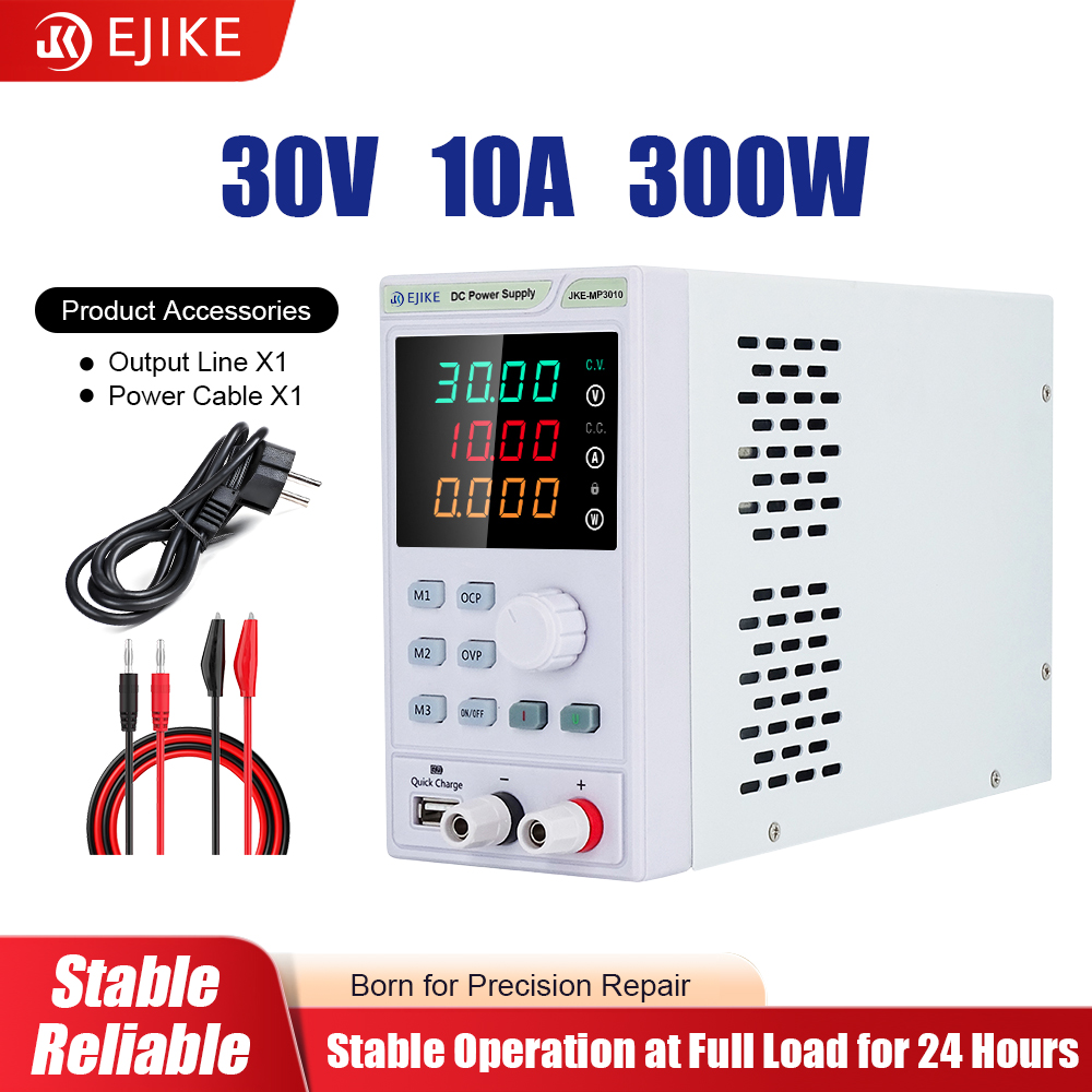 EJIKE DC Power Supply 300W Pro - Programmable Dc Power Supply 30V 10A review and price